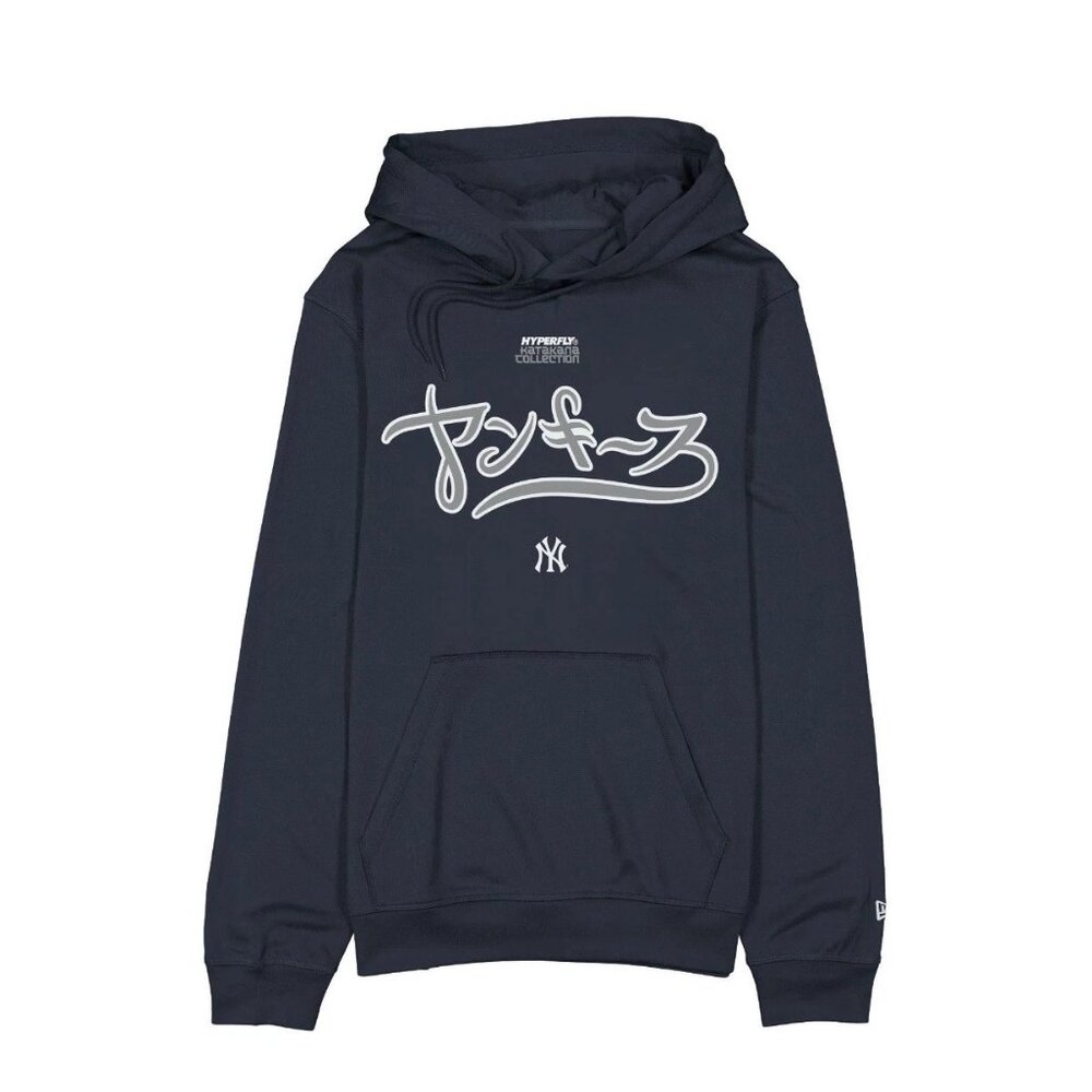 New Era Hyperfly Katakana NY Yankees Hoodie Navy Size M – Brand New w/ Tags